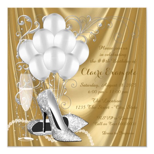 Gold And Silver Invitations 2