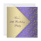 Womans Gold Purple 50th Birthday Party