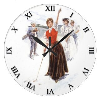 Woman&#39;s Golf Clock