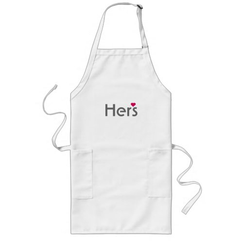 Womans half of His and Hers matching apron set