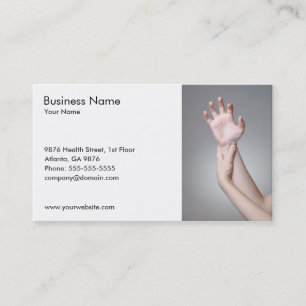 Woman's Hand Business Card Template