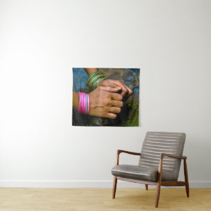 Woman's Hands at Work Tapestry