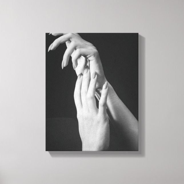 Womans Hands Canvas Print (Front)