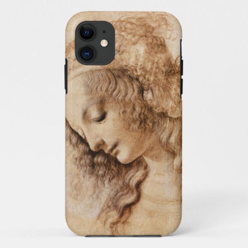 Womans head by Leonardo da Vinci iPhone 11 Case