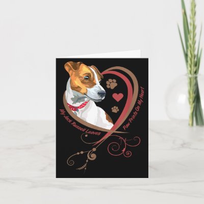 Womans Jack Russell Terrier Shirt Parson Russell T Card