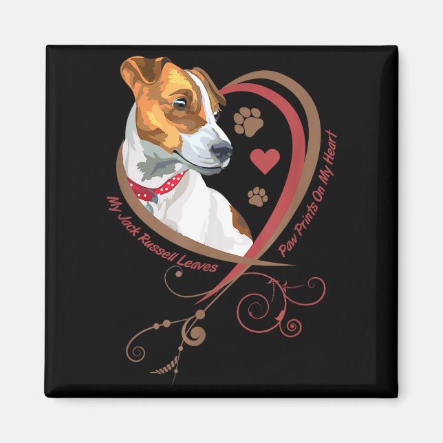Womans Jack Russell Terrier Shirt Parson Russell T Magnet (Front)
