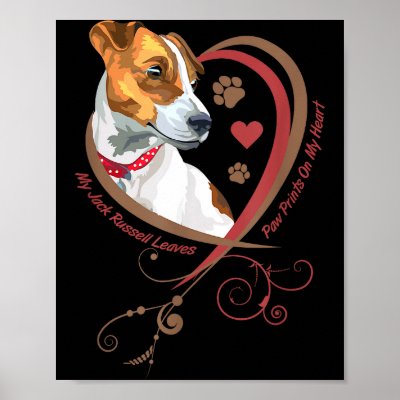Womans Jack Russell Terrier Shirt Parson Russell T Poster