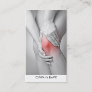 Woman's Knee Business Card Template