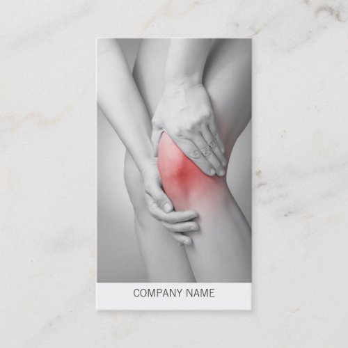 Womans Knee Business Card Template