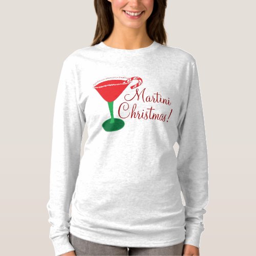 Womans Martini Christmas Shirt