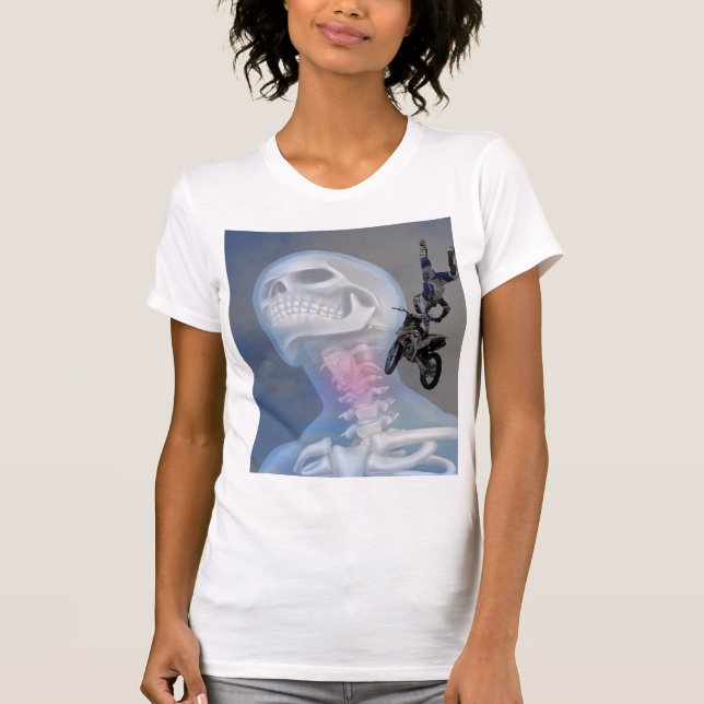 womans neck motorcycle shirt (Front)