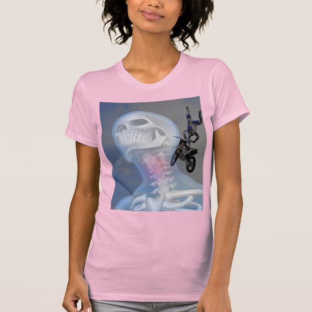 womans neck motorcycle shirt (Front)