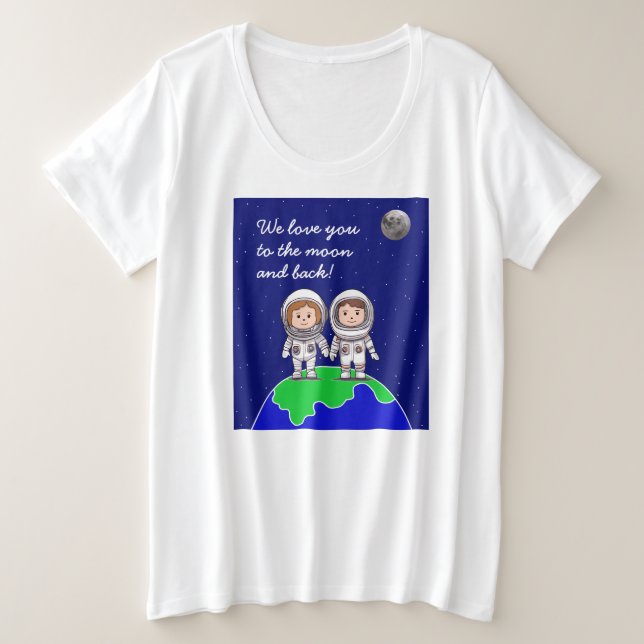 Woman's Plus Size T-Shirt for new mom (Design Front)