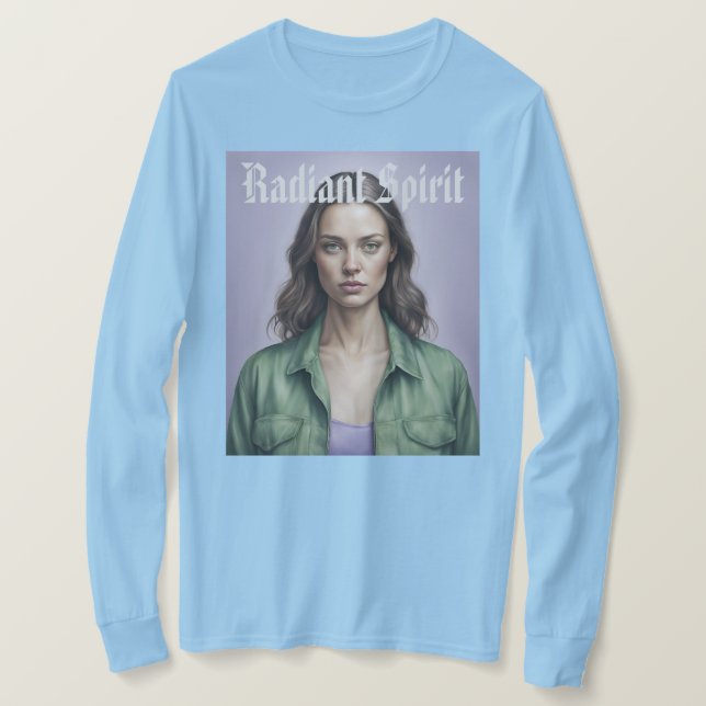 Woman's Portrait Radiant Spirit T-Shirt (Design Front)