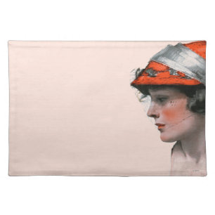 Woman's Profile Cloth Placemat