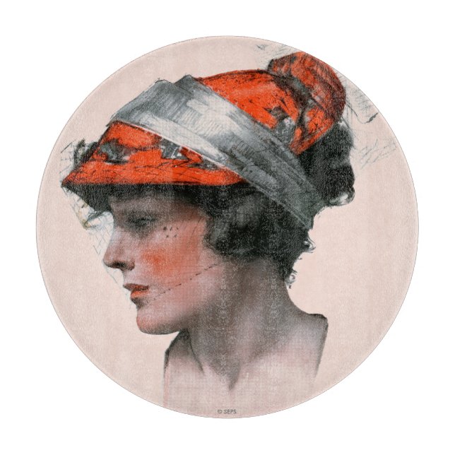 Woman's Profile Cutting Board (Front)