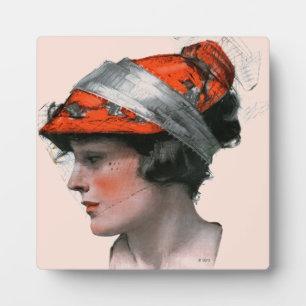 Woman's Profile Plaque