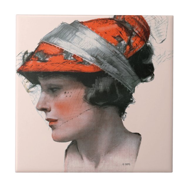 Woman's Profile Tile (Front)