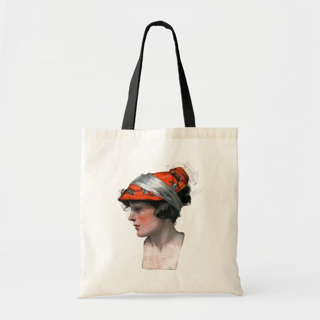 Woman's Profile Tote Bag (Front)