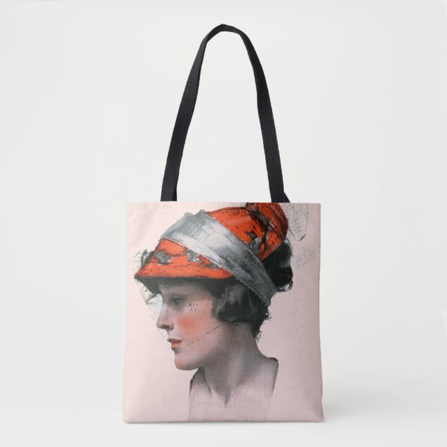 Woman's Profile Tote Bag (Front)