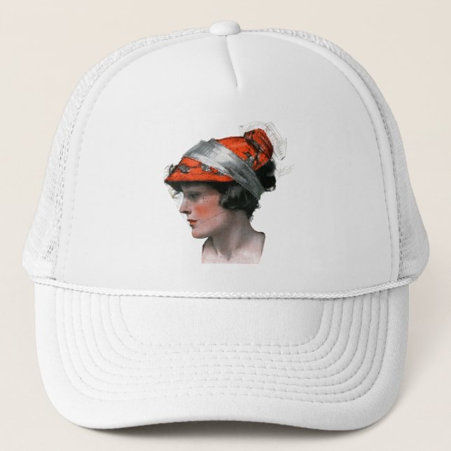 Woman's Profile Trucker Hat (Front)