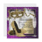 Womans Purple Gold Masquerade Party Invitations