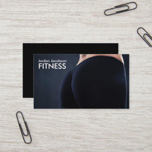 Woman's Rear Fitness Business Cards