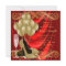 Womans Red and Gold Birthday Party Glam
