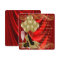 Womans Red and Gold Birthday Party Glam