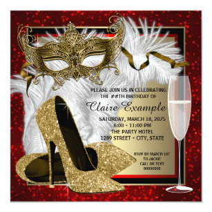 masquerade party invitations zazzle