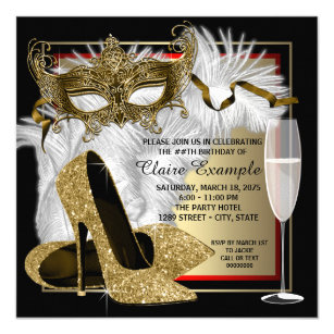 masquerade party invitations zazzle