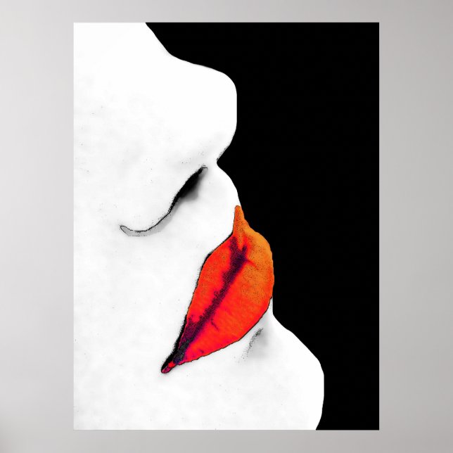 Woman's Red Lips (1) Poster (Front)