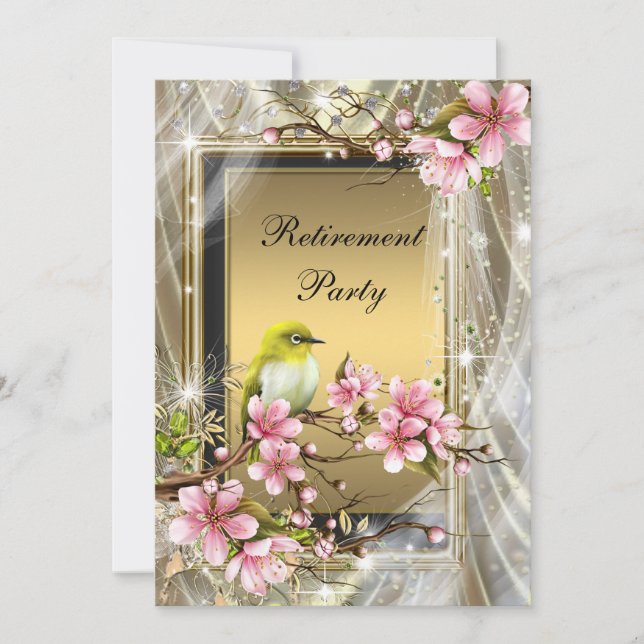 Womans Retirement Party Invitation (Front)