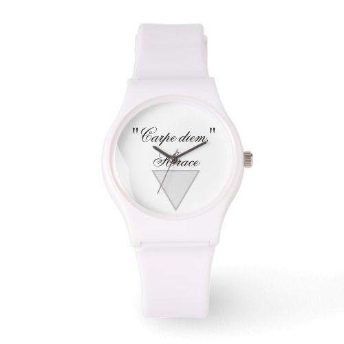 Womans Sporty White Silicon Watch