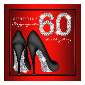 Stepping Into Sixty Birthday Party Invitations & Announcements | Zazzle
