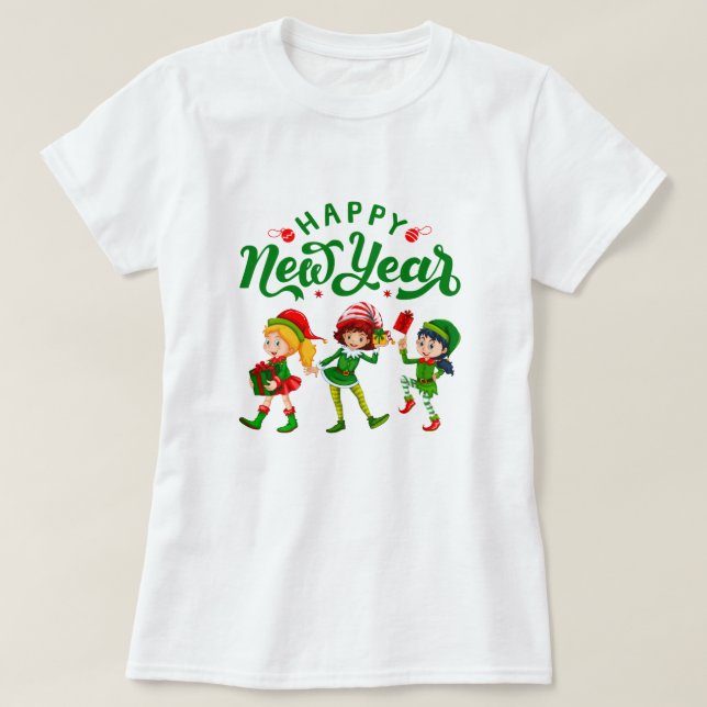 woman's t-shirt for Christmas. Merry Christmas (Design Front)