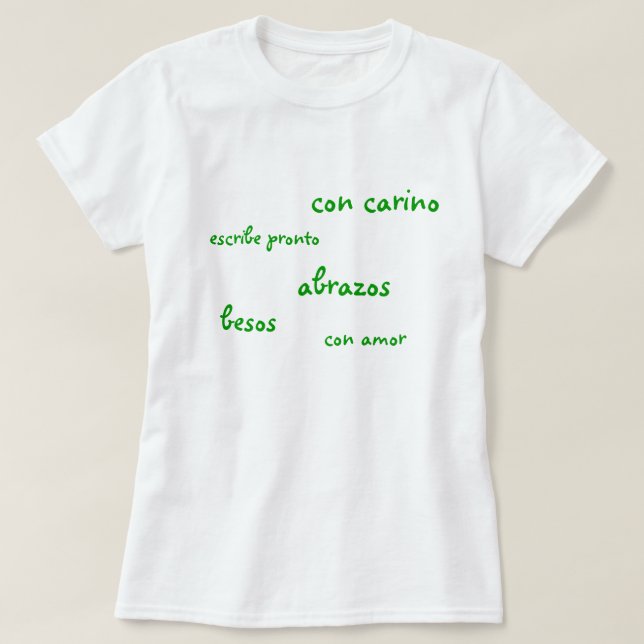 Woman's T-Shirt/Spanish T-Shirt (Design Front)