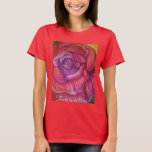 Womans T Shirt With Fine Art Rose Print at Zazzle