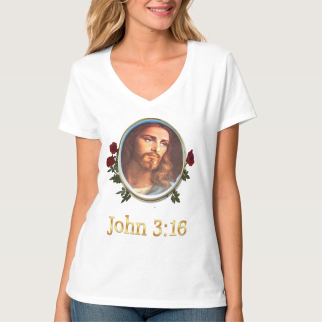 Womans t-shirts John 3:16 (Front)