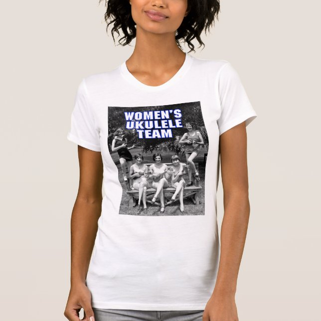 Woman's Uke Team Ladies Micro-Fiber Singlet T-Shirt (Front)