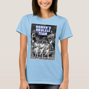 Woman's Uke Team Ladies Ringer T-Shirt