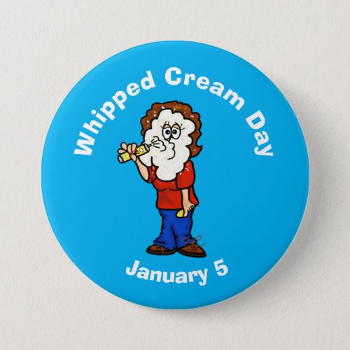 Womans Whipped Cream Day Button