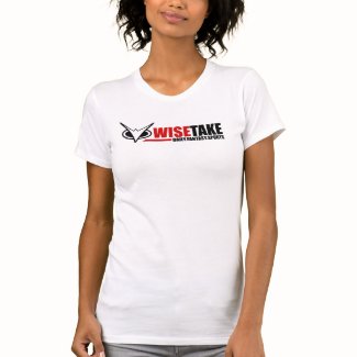 Woman's WiseTake Daily Fantasy Sports White Tee