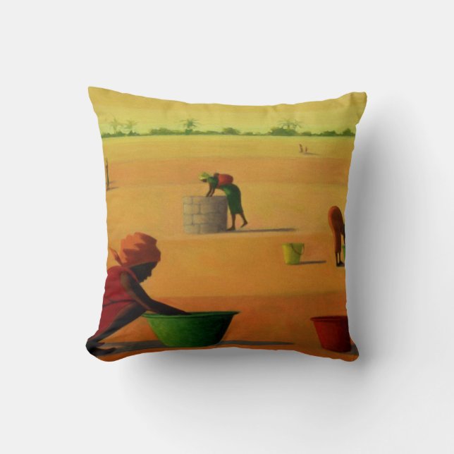 Woman's Work 2001 Throw Pillow (Front)