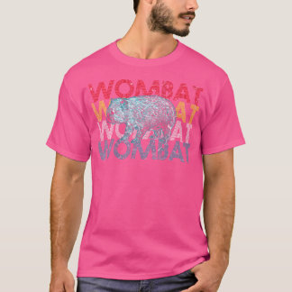 Wombat Australia Animal Colorful T-Shirt