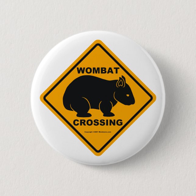 Wombat Crossing Sign Button (Front)