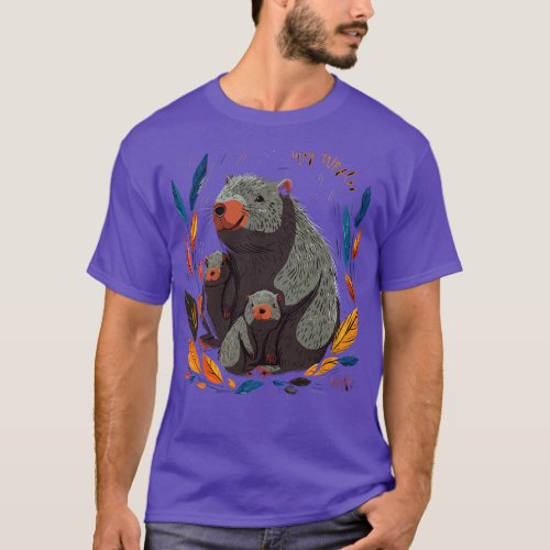 Wombat Fathers Day T_Shirt