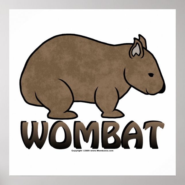 Wombat Logo II Poster (Front)