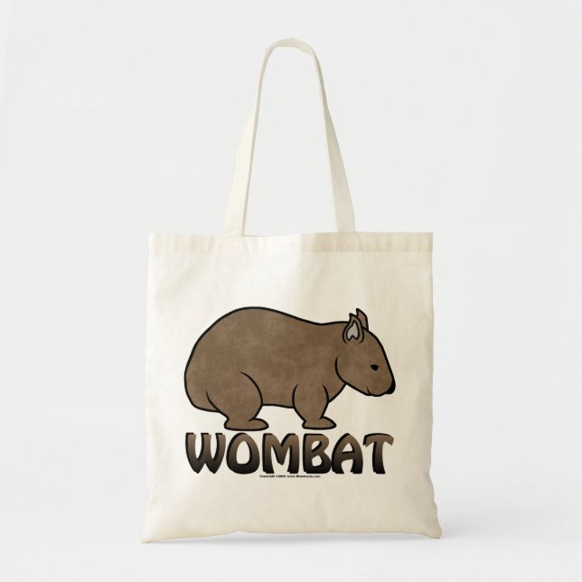 Wombat Logo II Tote Bag (Front)