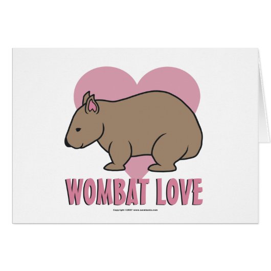 Wombat Love II Cards (Front Horizontal)